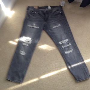 H&M gray jeans distressed